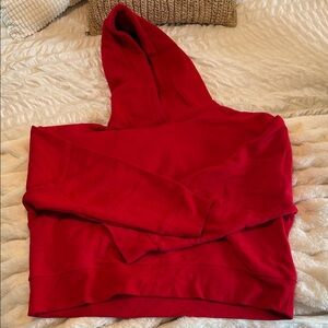 Zara Vibrant Red Basic Hoodie